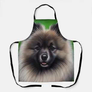 Tablier Keeshond Dog en tenue de jour St. Patrick