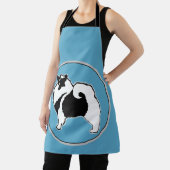 Tablier Keeshond Graphics - Cute Original Chig Art (Insitu)