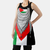 Tablier Keffiyeh Écharpe palestinienne tissu traditionnel (Insitu)