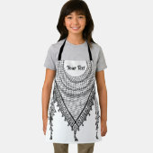 Tablier Keffiyeh Écharpe palestinienne tissu traditionnel (Insitu)
