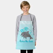 Tablier Keiki Aquarelle Dauphin Vague (Porté)