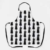 Tablier Kendo noir et blanc (Recto)