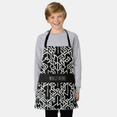 Tablier Kexogons et lignes arabes Motif géométrique (Porté)