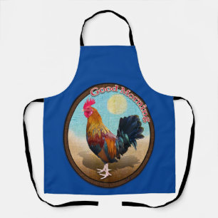 Tablier Key West - Coq tzigane Good Morning Vintage Oval