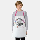 Tablier Kids 'Tickle the Chef' Funny Chat Apron rose (Porté)