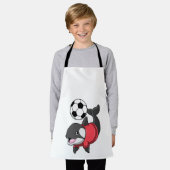 Tablier Killerwhale comme joueur de football avec Soccer (Porté)