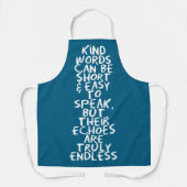 Tablier Kind words (Recto)