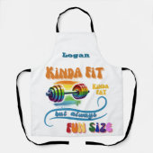 Tablier Kinda Fit Funny Fitness Fitness Rainbow Apron (Recto)