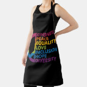 Tablier Kindness Peace Equality Love Inclusion Hope Divers (Insitu)