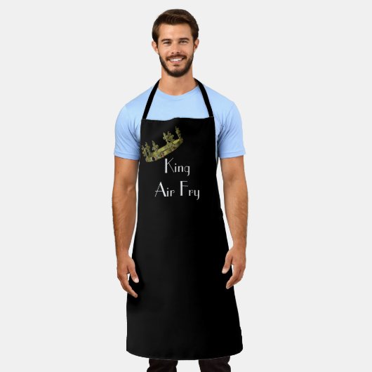 Tablier King Air Fry Drôle Dit Apron du Chef (Porté)