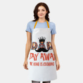 Tablier kING EST cuisine : Lettres géométriques (Porté)