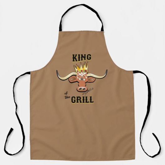 Tablier King Of The Grill - Comical Steer (Recto)