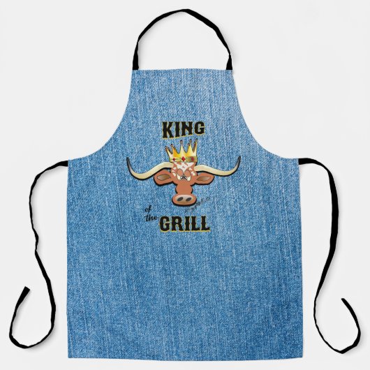 Tablier King Of The Grill - Comical Steer (Recto)