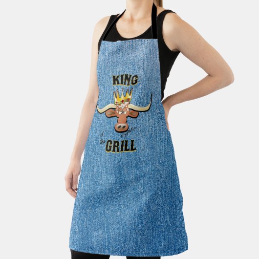 Tablier King Of The Grill - Comical Steer (Insitu)