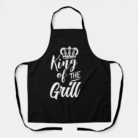 Tablier King of the Grill Drôle Aprons pour hommes - Humou (Recto)