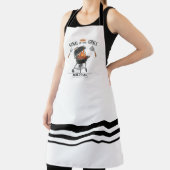 Tablier King of the Grill White Striped Apron (Insitu)