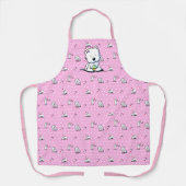 Tablier KiniArt Cupcake Westie Tout-En-Tout Imprimer Tabli (Recto)