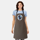 Tablier KiniArt Scotti Terrier Coffee All-Over Imprimer Ta (Porté)