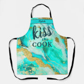 Tablier Kiss Cuisine Cuisinière Cuisine BBQ Baker Marble (Recto)