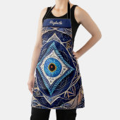 Tablier Kiss Cuisinier Chef Cuisine BBQ Baker Evil Eye (Insitu)