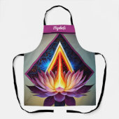 Tablier Kiss Cuisinier Cuisinier Cuisine BBQ Baker Lotus (Recto)