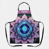 Tablier Kiss Cuisinier Cuisinier Cuisine BBQ Baker Lotus (Recto)