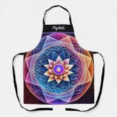Tablier Kiss Cuisinier Cuisinier Cuisine BBQ Baker Mandala (Recto)