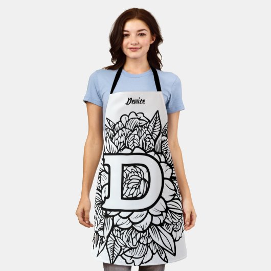 Tablier Kiss Cuisinier Cuisinier Cuisine BBQ Baker Monogra (Porté)