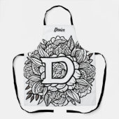 Tablier Kiss Cuisinier Cuisinier Cuisine BBQ Baker Monogra (Recto)