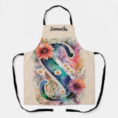 Tablier Kiss Cuisinier Cuisinier Cuisine BBQ Baker Monogra (Recto)