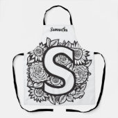 Tablier Kiss Cuisinier Cuisinier Cuisine BBQ Baker Monogra (Recto)