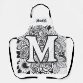 Tablier Kiss Cuisinier Cuisinier Cuisine BBQ Baker Monogra (Recto)