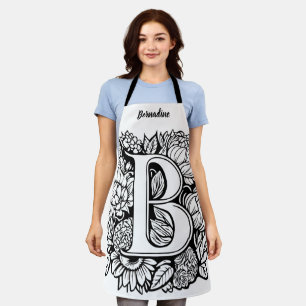 Tablier Kiss Cuisinier Cuisinier Cuisine BBQ Baker Monogra