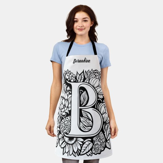 Tablier Kiss Cuisinier Cuisinier Cuisine BBQ Baker Monogra (Porté)