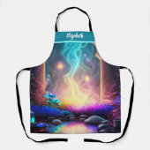 Tablier Kiss Cuisinier Cuisinier Cuisine BBQ Baker Neon (Recto)