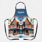 Tablier Kiss Cuisinier Cuisinier Cuisinier Cuisine BBQ Bak (Recto)