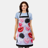 Tablier Kisses and roses (Porté)