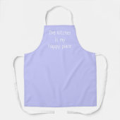 Tablier Kitchen est mon endroit heureux Periwinkle Purple  (Recto)