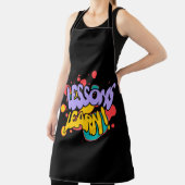 TABLIER KITCHEN PAINT SPLASH LESSONS LEARN APRON (Insitu)