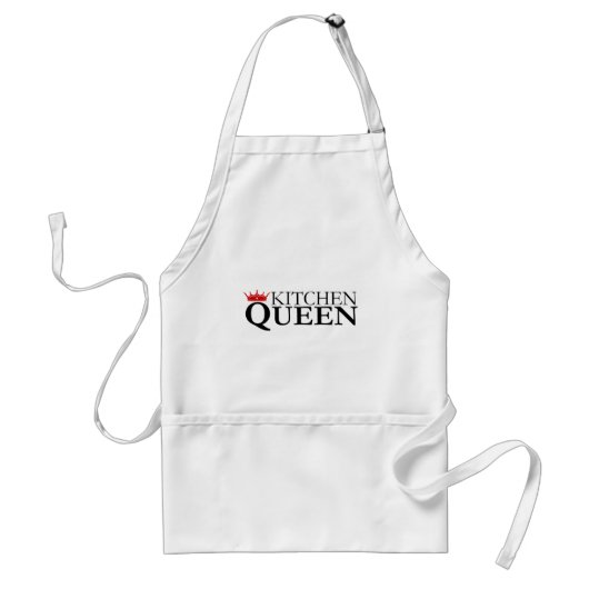 Tablier Kitchen Queen and Crown - chef's apron (Devant)