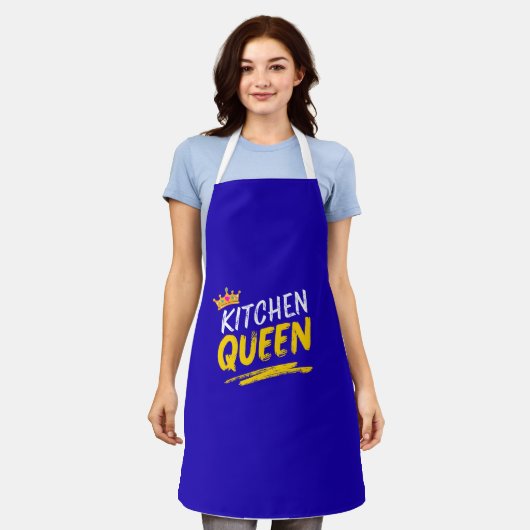 Tablier Kitchen Queen Apron All-Over Print Apron (Porté)