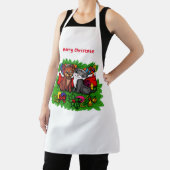 Tablier Kitty et chiot, Happy XMas (Insitu)