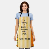 Tablier Klee - Citation et peintures (Porté)