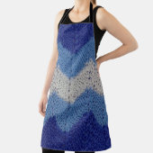 Tablier Knit à rayures bleu et blanc (Insitu)