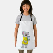 Tablier Koala à Tennis avec raquette de tennis (Insitu)