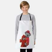 Tablier Koala as Firefighter with Fire hydrant (Porté)