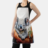 Tablier Koala assis dans un eucalyptus (Insitu)
