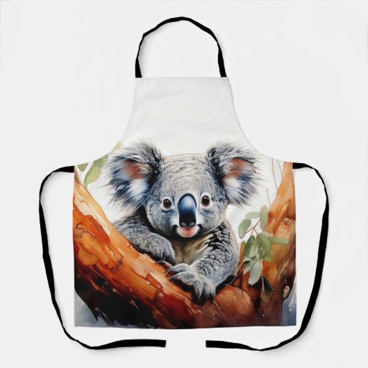 Tablier Koala assis dans un eucalyptus (Recto)