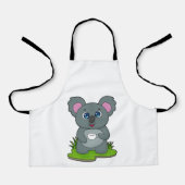 Tablier Koala avec tasse de café (Recto)