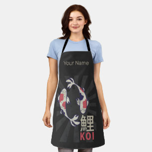 Tablier Koi Vintage Nishikigoi Carpe japonaise pour Aquari
